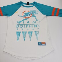 Miami Dolphins NFL Football Team Apparel 3/4 Sleeve Cotton T-Shirt Size Small  image 11