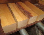 FOUR RED RIVER BIRCH TURNING BLOCKS LATHE PEPPERMILL LUMBER BLANKS 3 X 3... - $48.46