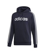 adidas Essentials Men 3-Stripes Pullover Hoodie DU0494 Legend Ink/White ... - $29.70