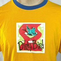The Dirty Bird Lounge Hayward CA Ringer T-Shirt XL Mens Bourgeois Dive Bar - £21.06 GBP