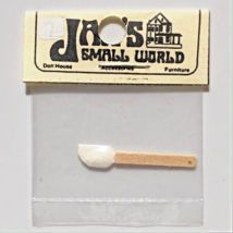 dollhouse miniature rubber spatula by Jan&#39;s Small World baking scraping batter - £6.99 GBP