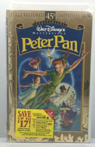 Walt Disney&#39;s Masterpiece 45th Anniversary Peter Pan VHS Video Tape New Sealed - £9.81 GBP