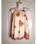 Joie Gris Hacienda Silk Floral Print Spaghetti Strap Top Blouse Size XS - $18.04
