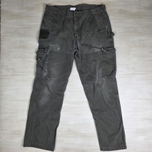 Carhartt Ripstop Work Canvas Utility Pants Brown Cargo B342 DFE Size 38 ... - $46.93
