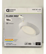 Commercial Electric 10" 18-W Color Select LED Flush Mount Disk Light J-B... - $16.66