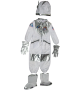 FAO Schwartz Astronaut Costume Child Size 5/6 Helmet Boot Covers Gloves - $14.83