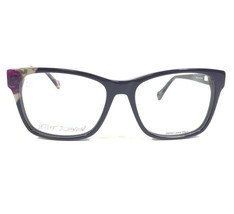 Betsey Johnson Babes PUR Eyeglasses Frames Purple Floral Arm Cat Eye 53-... - £73.19 GBP