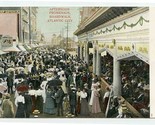 Afternoon Promenade Boardwalk UDB Postcard Atlantic City NJ Waldorf Asto... - $17.82