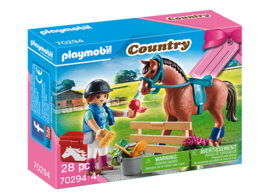 PLAYMOBIL 70294 Horse Farm Gift Set Building Set  NEW  - Damaged box - £13.43 GBP