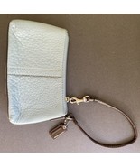 Vintage Coach Light Blue Wristlet Purse - £22.94 GBP