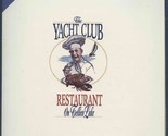 The Yacht Club Restaurant on Tellico Lake Menu Loudon Tennessee 1990&#39;s - £13.99 GBP