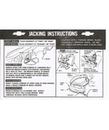 1967 Corvette Instructions Jacking - $278.95 MXN