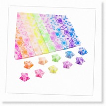 Starlight Origami: 840 Sheets of Luminous Colorful Paper for Heartwarming Foldin - £21.39 GBP