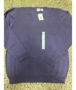 Field Gear V-Neck Sweater Purple LT  w/Chest Stripe Long Sleeve Pullover - £15.64 GBP