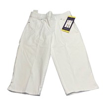 Gloria Vanderbilt Capri Skimmer Pants Women&#39;s 6 White 5-Pockets Avery Pull On - £18.88 GBP