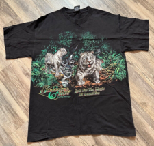 Vtg Siegfried Roy Mirage White Tigers Las Vegas Tourist 2 Sided T-Shirt ... - $48.25