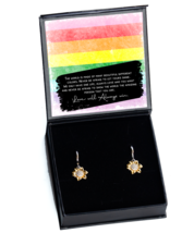 Gay Ear Rings Always Love Who You Want Sunflower-MC-ER  - $55.95