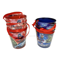 Marvel Avengers Super Heroes Lot of 9 Party Prize Buckets with Handle 4 ... - $18.54