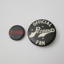 Vintage Pezband 2 Button Pin Lot Official Pezband Fan Chicago Rock Band ... - £39.39 GBP