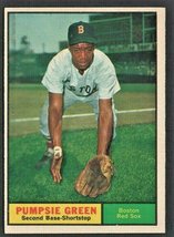 Boston Red Sox Pumpsie Green 1961 Topps Baseball Card # 454 Nr Mt - £7.02 GBP