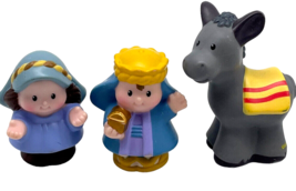 Fisher Price Little People Nativity Figures Lot 3 Mary Wise Man Donkey C... - £7.95 GBP