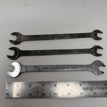 Lot of 3 Vintage Open End Wrenches 1/2&quot; &amp; 7/16&quot; Made in USA - £9.84 GBP
