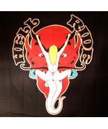 HELL RIDE WALL BANNER WB203 biker style room tapestry hanging flag devil... - $10.65 CAD