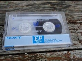 ViINTAGE SONY SUPER EF 90 TYPE I AUDIO CASSETTE TAPE MADE IN JAPAN  - $7.42