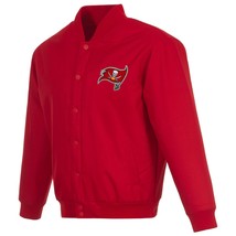 NFL Tampa Bay Buccaneers JH Design Poly Twill Jacket  Patch Logos JH Design Red - $139.99