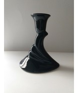 Vintage Haeger Pottery Single Black Candlestick Holder (As Is) #422 - £10.19 GBP