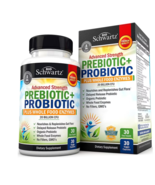 BioSchwartz Advanced Strength Prebiotic + Probiotic Veggie Capsules Plus... - £31.45 GBP