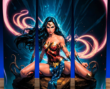Wonder Woman Super Hero Sexy Comic Girl Cup Mug Tumbler 20oz with lid an... - $19.75