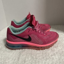 Nike Air Max 2013 GS Athletic Shoes Vivid Pink Black Blue 631331-600 Siz... - $421.30 MXN