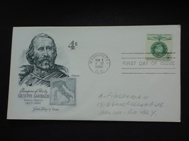 1960 Giuseppe Garibaldi First Day Issue Envelope 4 cent Stamp Italian Pa... - £1.96 GBP