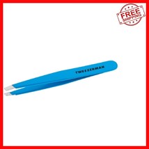 Stainless Steel Slant Tweezer - Blue Jewel Model for Precise Brow Shaping - $41.70