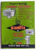 Sanifix India Pvt. Cisterne di lavaggio Ltd - Insegna in latta litologica... - £47.92 GBP