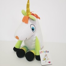 Kohls Cares Unicorn Plush Bob Shea Soft Toy Lovey White Green Orange - £11.13 GBP