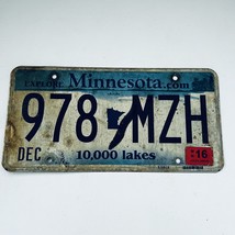 2016  Minnesota Explore Passenger License Plate 978 MZH - $17.63 CAD