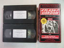 FLASH GORDON CONQUERS THE UNIVERSE 12 UNCUT EPISODES 2 VHS VIDEOTAPE NTS... - $11.87