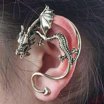 EM011 Europe And America Personality Retro Dragon Geometry Butterfly Alloy Ear C - £7.69 GBP