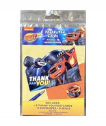 Blaze and The Monster Machines Birthday Thank You Cards Seals Stickers 8 Ct - $13.54 CAD
