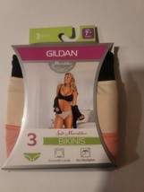 Gildan Women&#39;s Bikinis 3 Pack Size 7 Large  NIP - £7.87 GBP