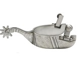 Engraved Polished Stainless Steel Western Saddle Horse Show Spurs Adult ... - £34.97 GBP