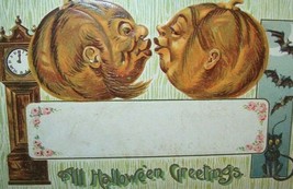 Vintage Halloween Postcard Gottschalk Kissing Goblins Bats 2040 Newport Pa 1908 - £61.50 GBP