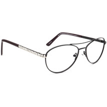 Jimmy Crystal Sunglasses Frame Only JCS340 Black/Rhinestones Aviator Metal 55 mm - £70.78 GBP