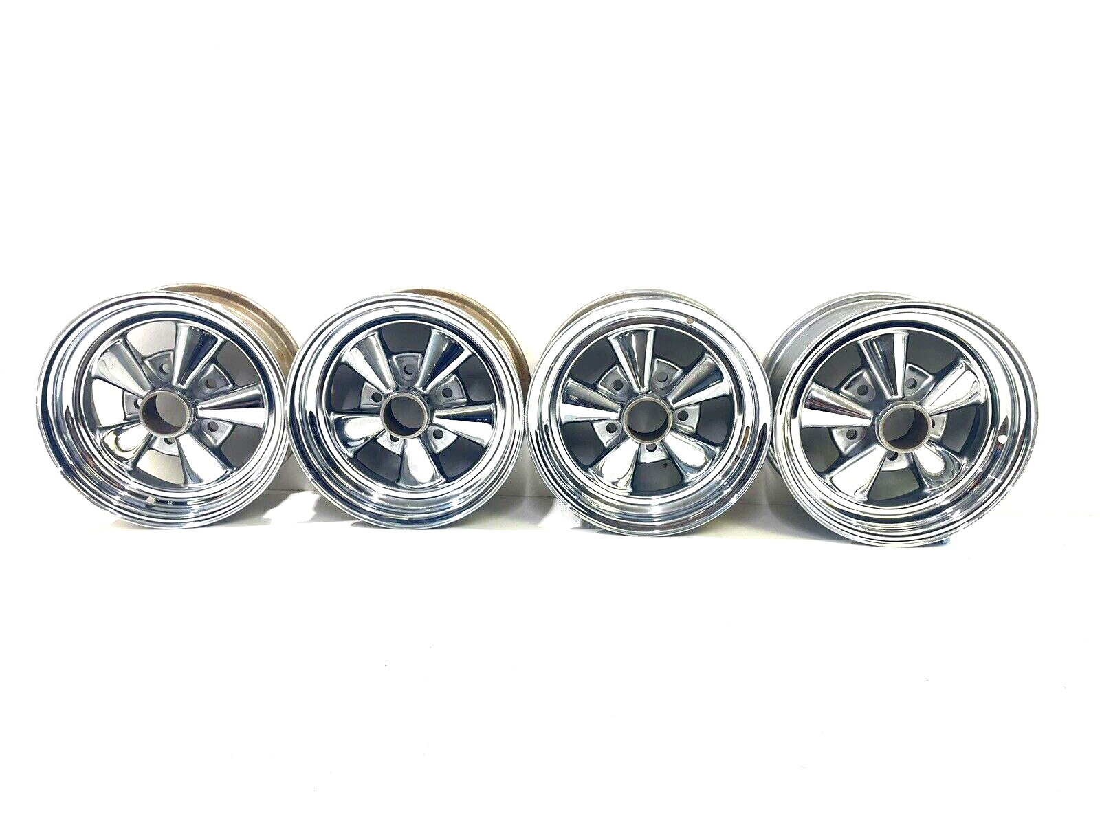 Genuine NOS 8-67 Cragar SS Chrome 14x6 Rims Wheels Set of 4 GM 5x5 25110... - $950.00
