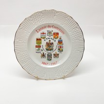 Porcelaine Plate Canada L&#39;année Du Centenaire Centennial Year 1867-1967 ... - $14.82