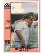 Jeffrey Probyn England Hand Signed Rugby 1991 World Cup Card Photo - £14.17 GBP