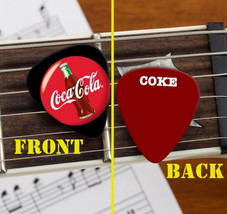 Set of 3 Coke Coca-Cola Bottle premium Promo Guitar Pick Pic - £6.77 GBP