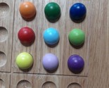 Colorku Wooden Balls Sudoku Puzzle Replacement Pieces - 1 set of all 9 C... - £4.64 GBP